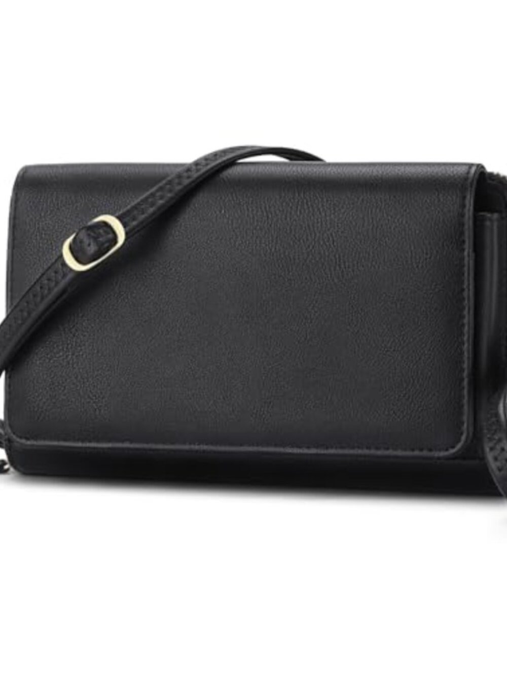 PU Leather Crossbody Wristlet Wallet RFID Card Clutch Purse